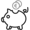 Sparschwein für Geld zurück bei Klageerfolg